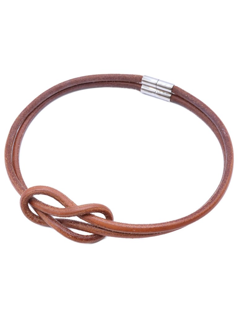 Hermes Heraku Tall Leather Necklace